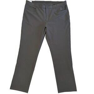 Greg Norman Performance Pants Mens Black 40x32 Tech Golf Travel Trousers NEW